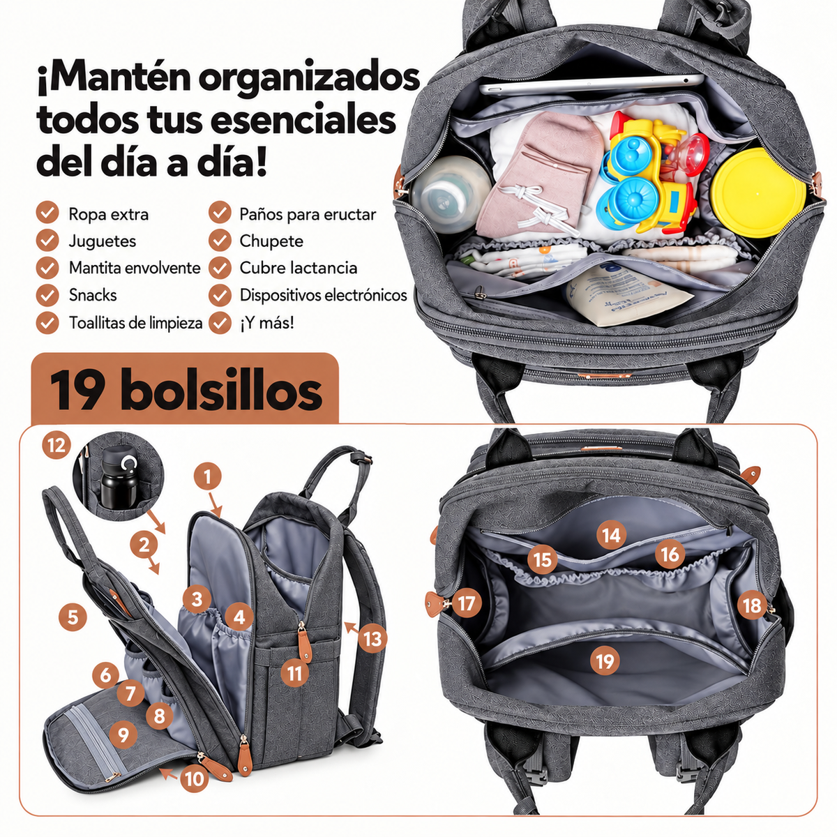 Mochila Con Cuna Plegable